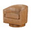 Maisy Saddle Faux Leather Wood Base Barrell Swivel Chair B050125447