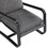 Blaire Sling Chair Upholstered in Charcoal Fabric with Metal Frame B050125449
