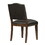 Dahlia Brown Faux Leather Dining Chair with Nail Heads - Set of 2 B050126342