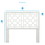 Tabor Chippendale White Headboard - Queen/Full B05063814