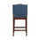 Danbers Stationary Faux Leather Blue Counter Stool with Nail Heads B05077668