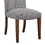 Sophia ashen Grey Dining Chair in Performance Fabric with Nail Heads - Set of 2 B05078711