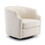 Isabelle Linen Swivel Glider Barrel Chair B05081534