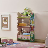 Kids Funnel Olivia the Fairy Girls Hand Painted 3 Tier Flower Bookcase with Drawers B05367936