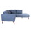 Casey Raf Sectional - Denim Blue B054S00009