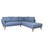 Casey Raf Sectional - Denim Blue B054S00009