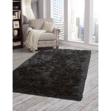 Shag Charcoal Area Rug 5x8