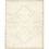 Benzara Beige and White Viscose Area Rug 5x8 B05569642