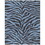 Tabora Blue and Black Viscose Area Rug 5x8 B05569646