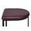 26 inch Counter Height Stool with Vegan Faux Leather Upholstery, Black Iron Frame, Dark Brown B056131784