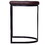 26 inch Counter Height Stool with Vegan Faux Leather Upholstery, Black Iron Frame, Dark Brown B056131784