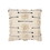 18 x 18 Square Cotton Accent Throw Pillow, Trimmed Shaggy Fringe Accents, Set of 2, Beige, Black B056131830