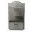 Galvanized Two Tier Metal Wall Pocket Organizer, Gray B05671050