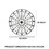 42 inch Round Medallion Wall Mount Metal Accent Decor, Handmade Circle Design, Antique Black B05671057