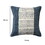 18 x 18 Square Handwoven Accent Throw Pillow, Polycotton Dhurrie, Kilim Pattern, White, Blue B05671098