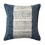 18 x 18 Square Handwoven Accent Throw Pillow, Polycotton Dhurrie, Kilim Pattern, White, Blue B05671098
