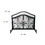 43 inches 2 Door Iron Fireplace Screen, Mesh Design, Scrollwork, Black B05671152