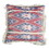 18 x 18 Handcrafted Square Cotton Accent Throw Pillow, Floral Ikat Dyed Pattern, Fringe Accent, Multicolor B05671182