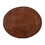 30 inch Metal Frame Bar Stool, Round Genuine Leather Seat, Dark Brown, Silver B05671189