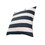 20 x 20 Modern Square Cotton Accent Throw Pillow, Classic Block Stripes, Black, White B05671200