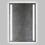 24 x 36 inch Frameless LED Illuminated Bathroom Mirror, Touch Button Defogger, Metal, Vertical Stripes Design, Silver B05671214