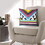 24 x 24 Square Cotton Accent Throw Pillow, Geometric Aztec Tribal Pattern, Multicolor B05671222