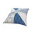 18 x 18 Square Accent Pillow, Geometric Pattern, Soft Cotton Cover, Polyester Filler, Blue, White B05671229