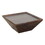 36 inch Square Shape Acacia Wood Coffee Table with Trapezoid Base, Brown B05671817
