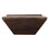 36 inch Square Shape Acacia Wood Coffee Table with Trapezoid Base, Brown B05671817