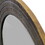 Round Layered Wooden Frame Decor Wall Mirror with Hand Carved Texture, Brown B05671852