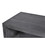 58" Cube Shape Wooden Coffee Table with Open Bottom Shelf, Charcoal Gray B05671856
