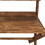 42 inch Rectangular Mango Wood Home Office Desk, Top Shelf, x Shaped Folding Frame, Brown B05671910