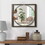 Round Wall Mirror with Rectangular Wooden Frame, Brown B05671912