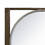 Round Wall Mirror with Rectangular Wooden Frame, Brown B05671912