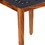 Alba 22 inch 3 Piece Nesting Table Set, Laser Cut Metal, Black, Brown B05671989