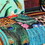 Vesta Bird Collage Print Settee, Multicolor B05672025