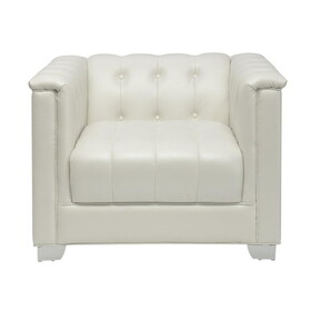 Impressively Styled Chair, White B05672030