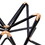 Intersecting Iron Wire Star Decor with Accented Joints, Black and Gold B05672873