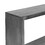 52" Cube Shape Wooden Console Table with Open Bottom Shelf, Charcoal Gray B05691158