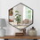 24 inch Hexagon Modern Geometric Hanging Accent Wall Mirror, Metal Frame, Black B05691230