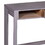 44 inch Minimalist Single Drawer, Mago Wood, Entryway Console Table Desk, Textured Groove Lines, Gray B05691324