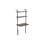 Industrial 3 Tier Mango Wood Ladder Storage Wall Shelf with Tubular Frame, Brown and Black B05691363