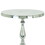 Traditional Style Aluminum Accent Table with Pedestal Base, Silver B056P158009