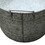 Embossed Design Oval Shape Galvanized Steel Tub with Side Handles, Large, Silver B056P158016