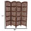 The Urban Port Handmade Foldable 4 Panel Wooden Partition Screen Room Divider, Brown B056P158031