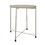 18 inch Modern Side End Table, Round Metal Tray Top, Foldable Legs, Beige B056P158034