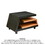 33 inch Handcrafted Coffee Table, Geometric Dark Walnut and Natural Mango Wood Frame, Block Legs B056P161672