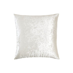 20 x 20 Shimmering Polyester Accent Pillow, Set of 4, Cream B056P161721