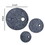 Ribbed Round Sandstone Wall Decor with Cut Out Near the Edge, Medium, Gray B056P161737
