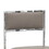 Eun 20 inch Faux Leather Dining Chair, Chrome Base, Set of 2, Gray B056P163159